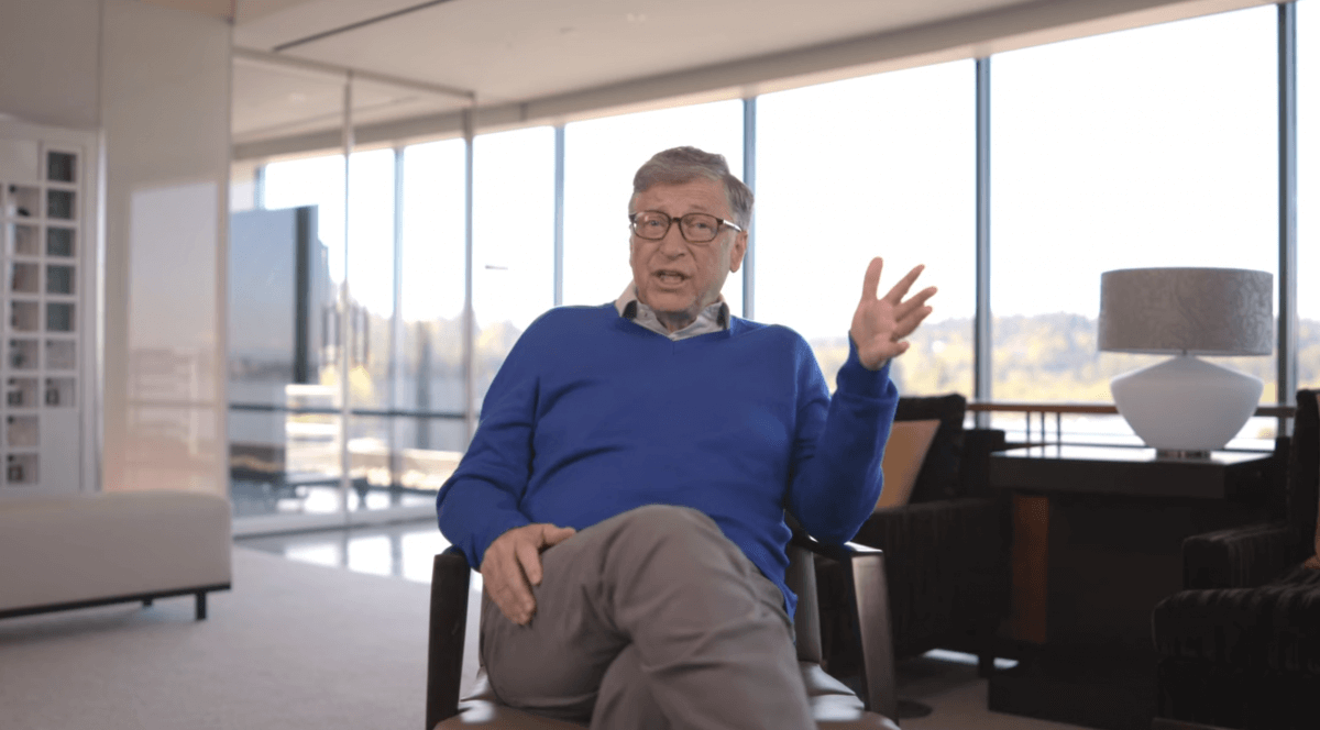 Bill Gates giving an interview