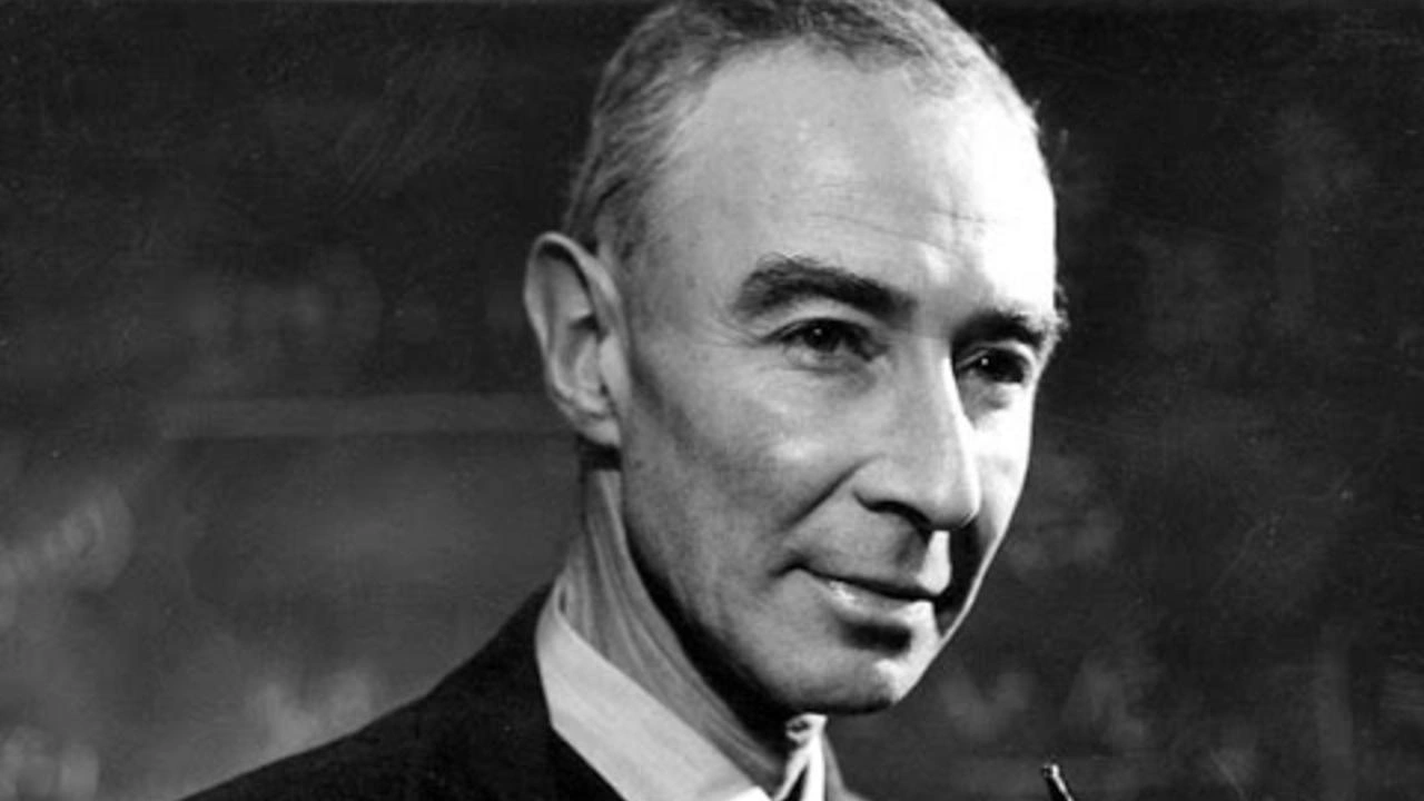 Robert Oppenheimer looks to the horizon