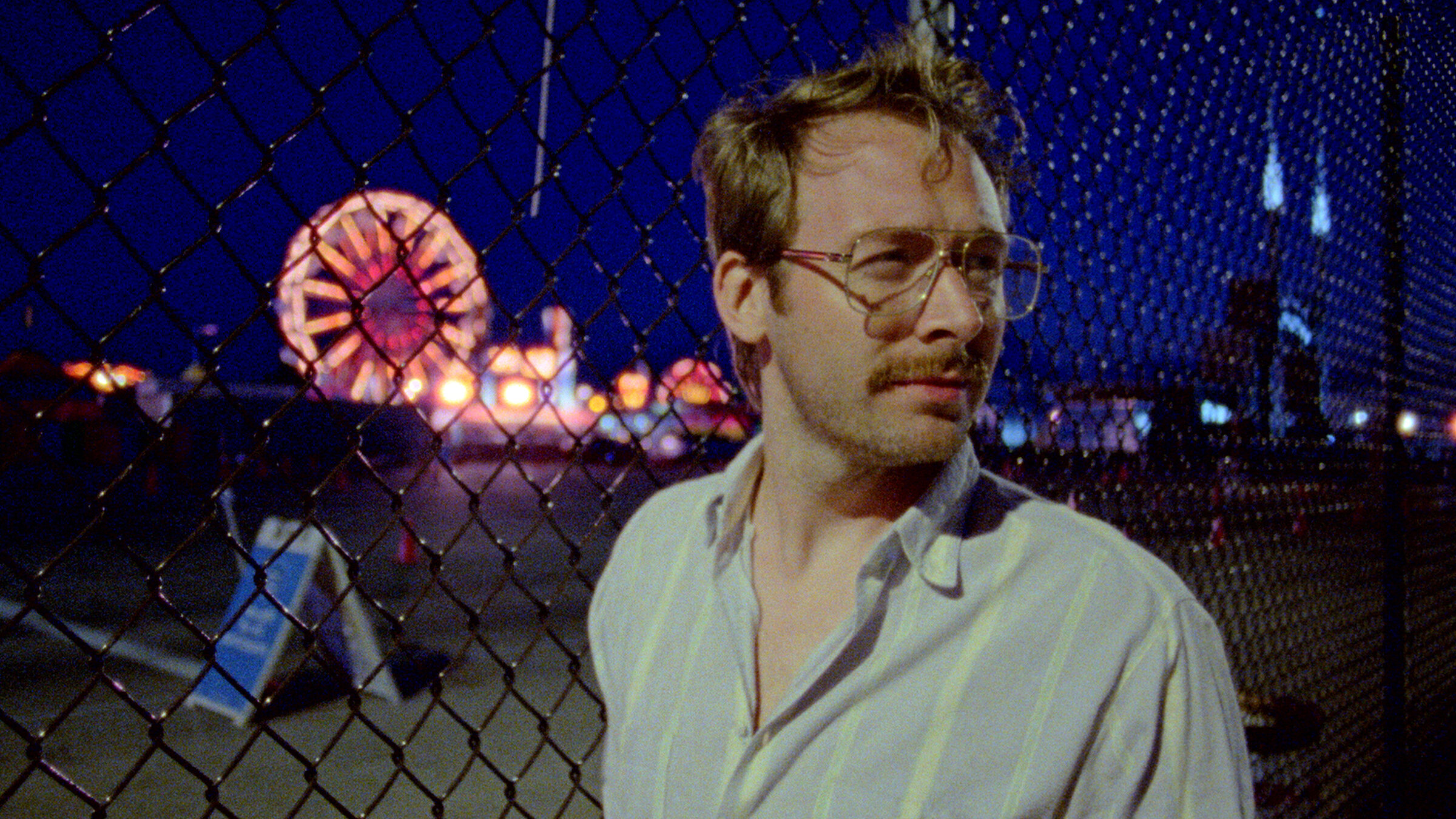 young man with night glasses