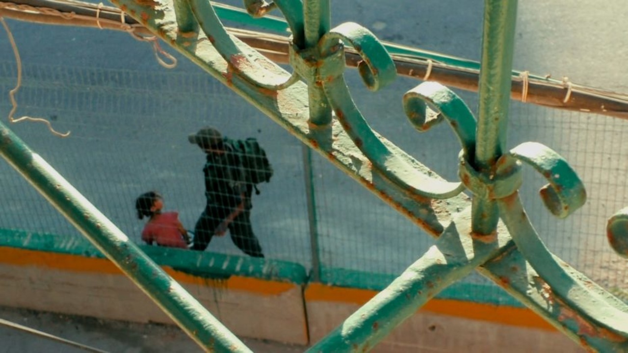 a soldier is hostile towards a teenager