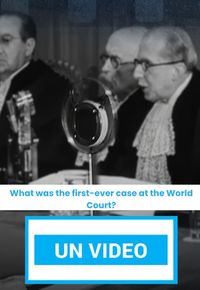 What was the first-ever case at the World Court?